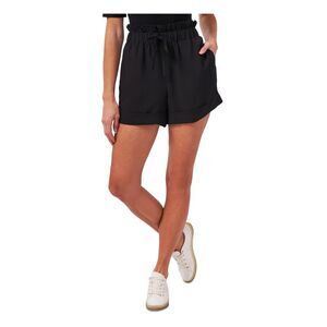 CECE Womens Wide Leg Shorts Pocketed Tie Paperbag Waist